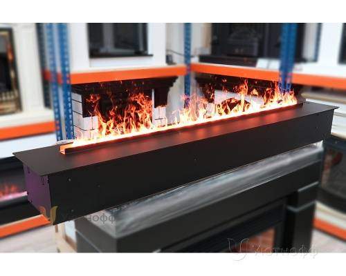 3D электроочаг Real Flame Line-S 150 3D Matte Black в Липецке